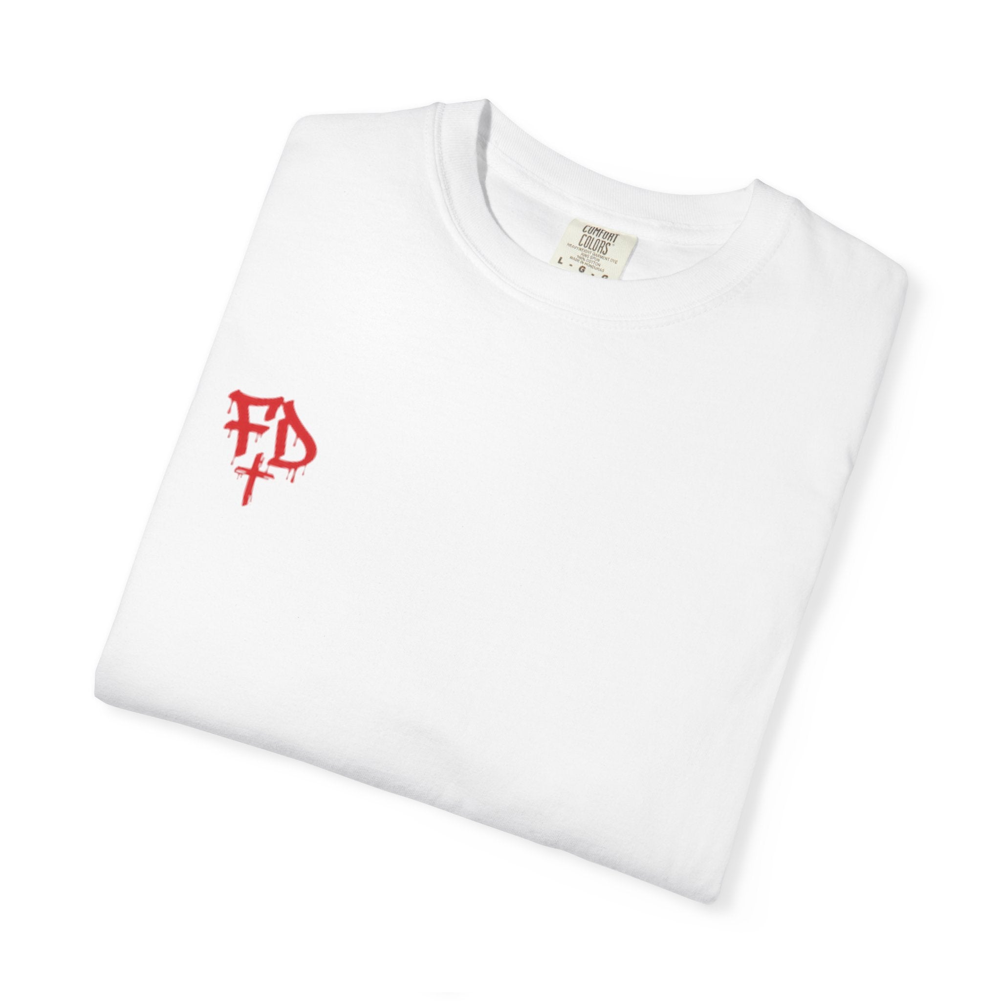 Faded District Angel Illustration T-Shirt | Back Graphic Streetwear