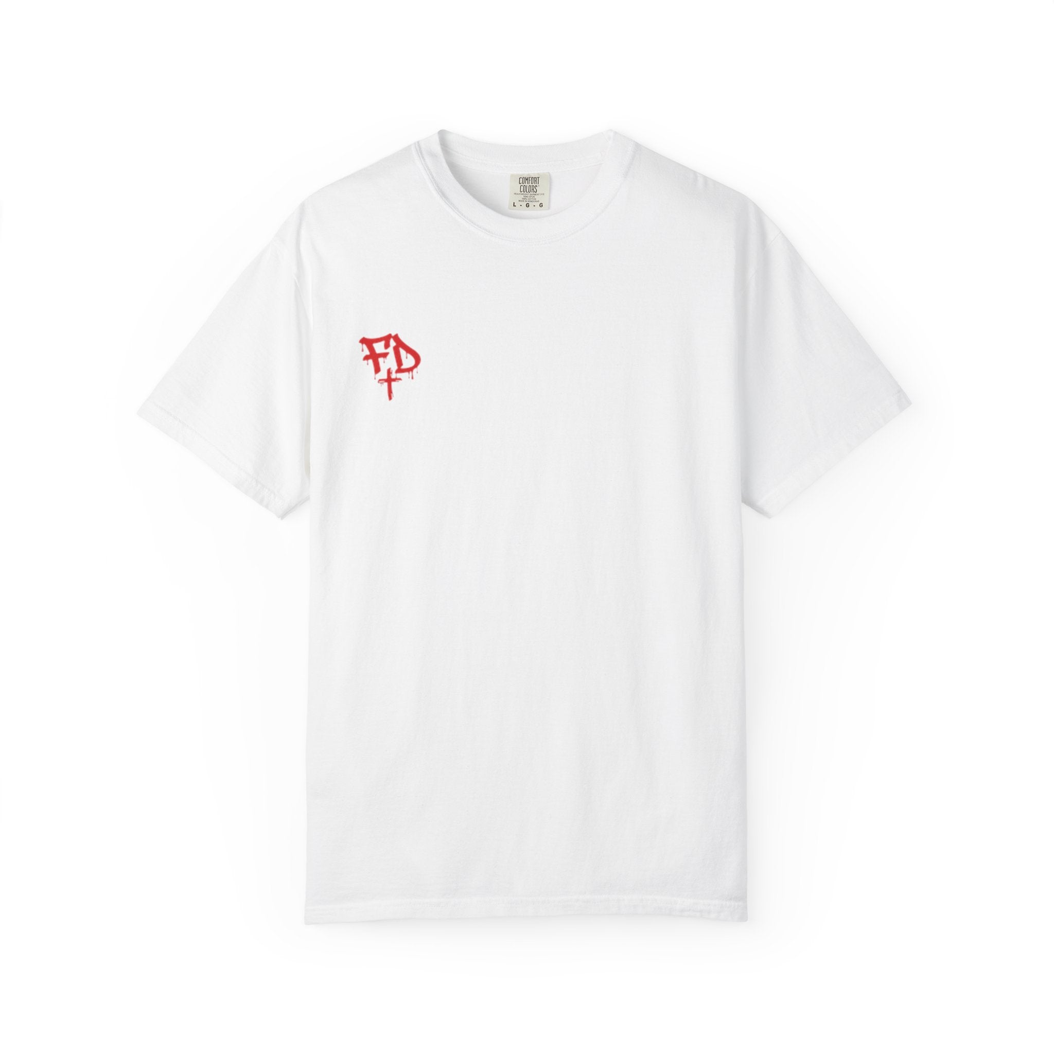 Faded District Angel Illustration T-Shirt | Back Graphic Streetwear