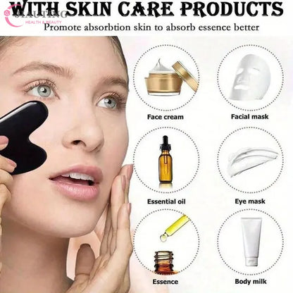 Ice Face Roller And Gua Sha Massage Set For Facial Care