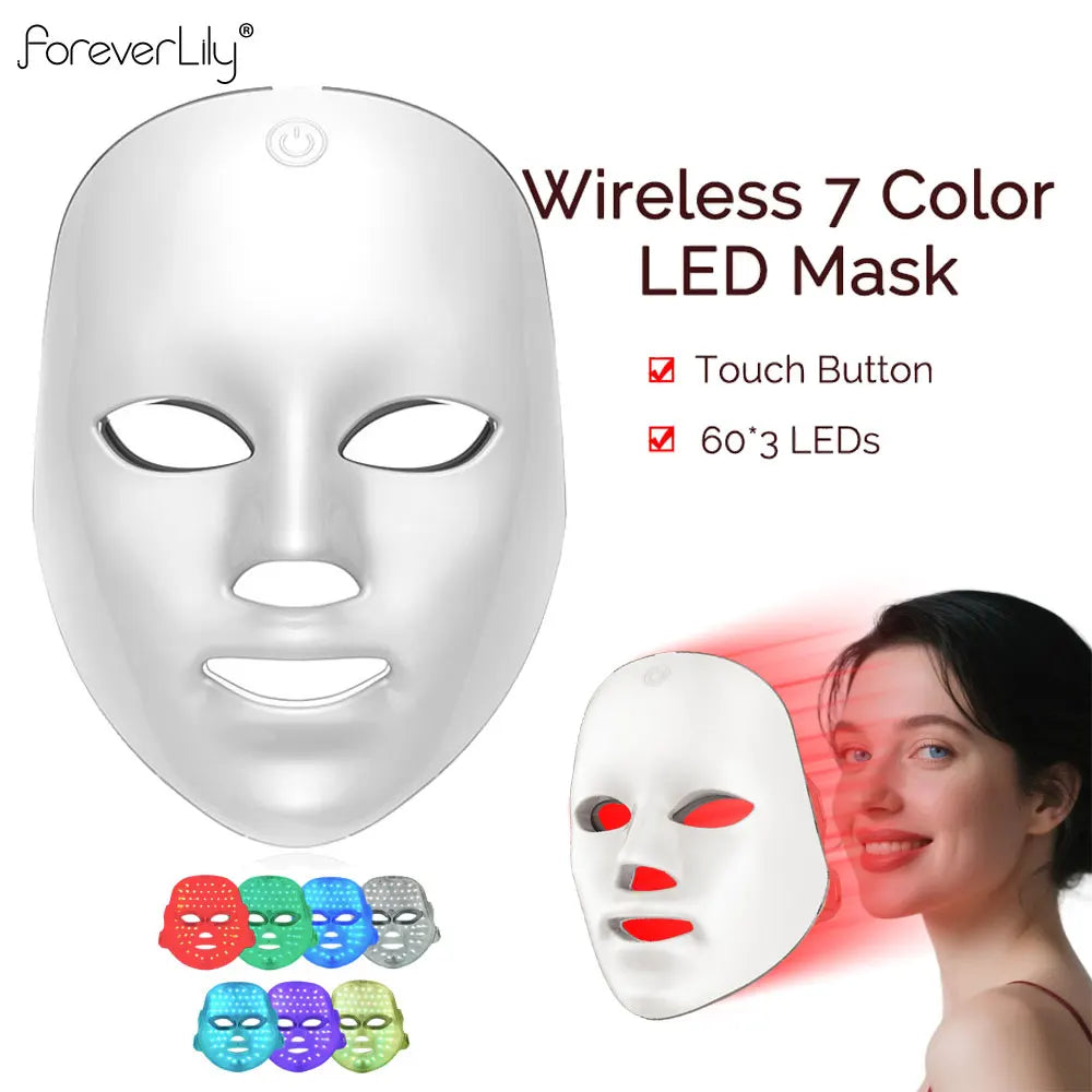 7 Color LED Facial Mask for Skin Firming & Rejuvenation