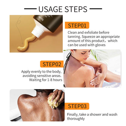 Self Tanning Cream for Face and Body – Natural Bronzed Glow