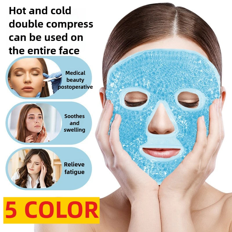 Hot and Cold Gel Bead Face & Eye Mask for Puffiness