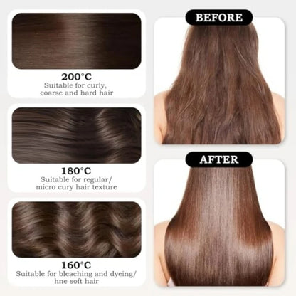 Mini Wireless Hair Straightening Comb – Portable & Anti-Scald