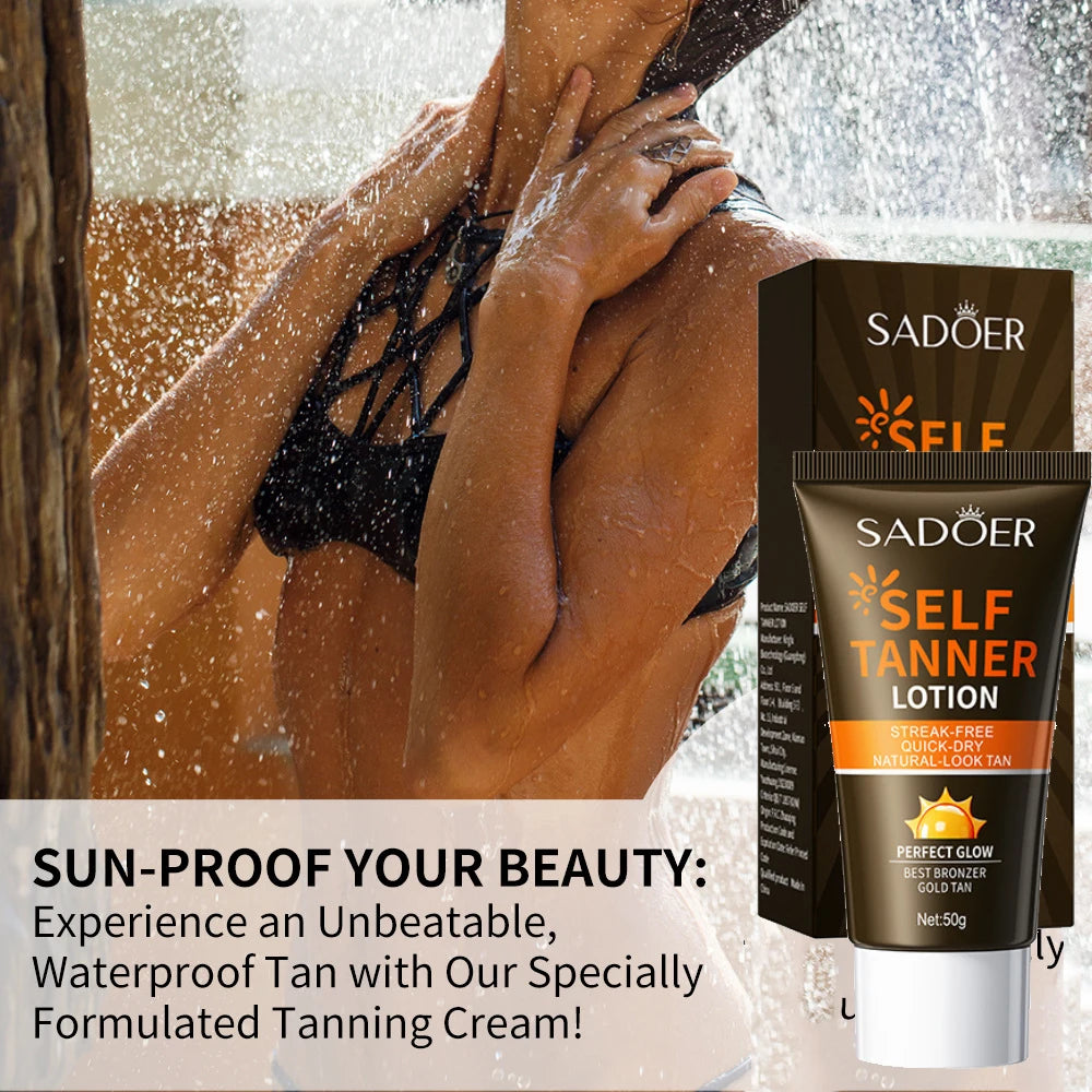 Self Tanning Cream for Face and Body – Natural Bronzed Glow