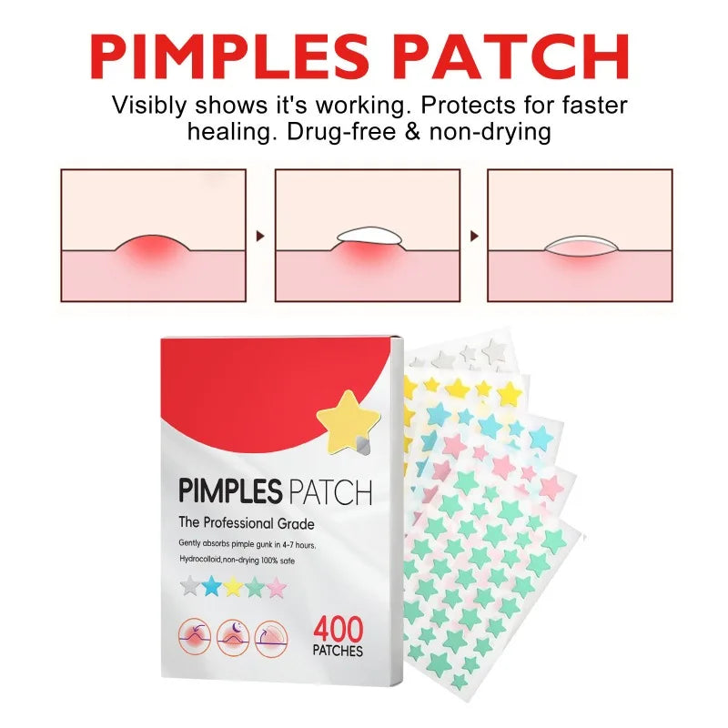 Star Acne Patches Invisible Pimple Dots for Blemishes
