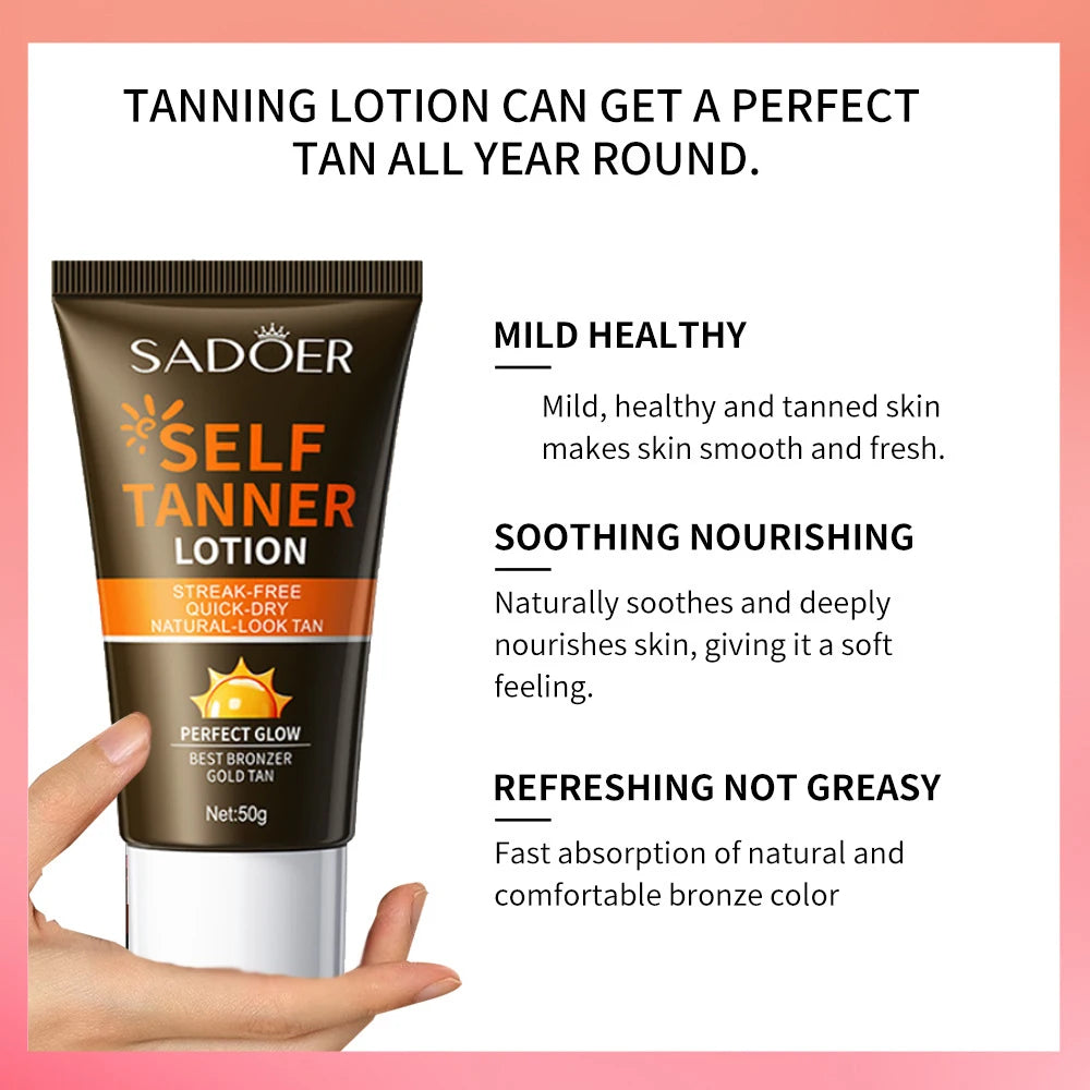 Self Tanning Cream for Face and Body – Natural Bronzed Glow