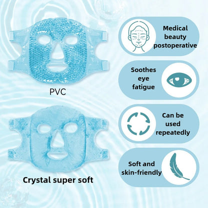 Hot and Cold Gel Bead Face & Eye Mask for Puffiness