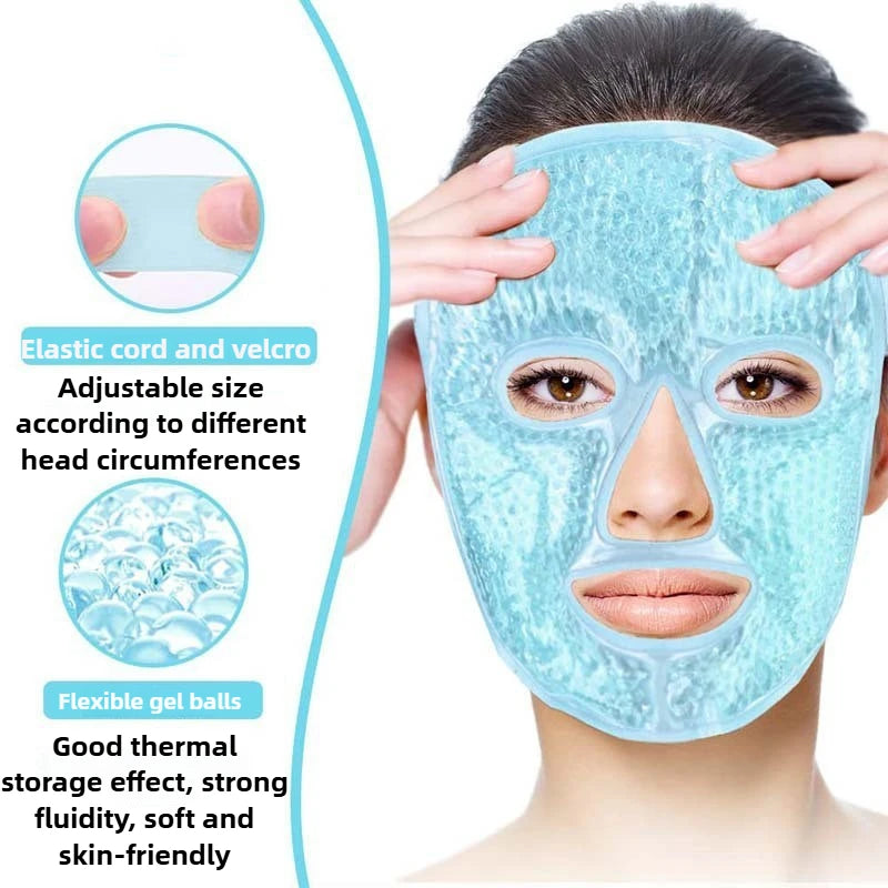 Hot and Cold Gel Bead Face & Eye Mask for Puffiness