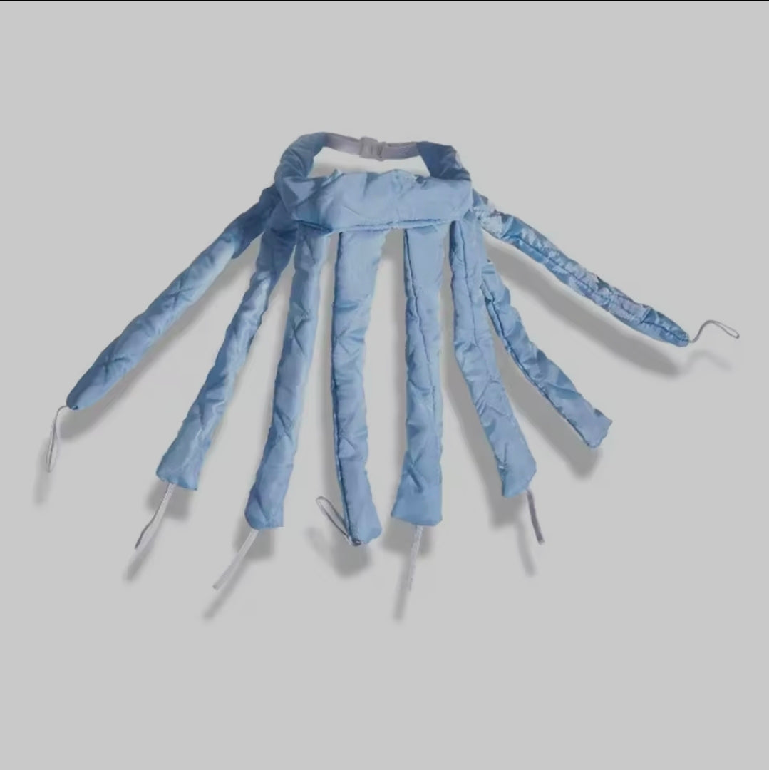 Heatless Curling Headband Set With Satin Sleep Bonnet