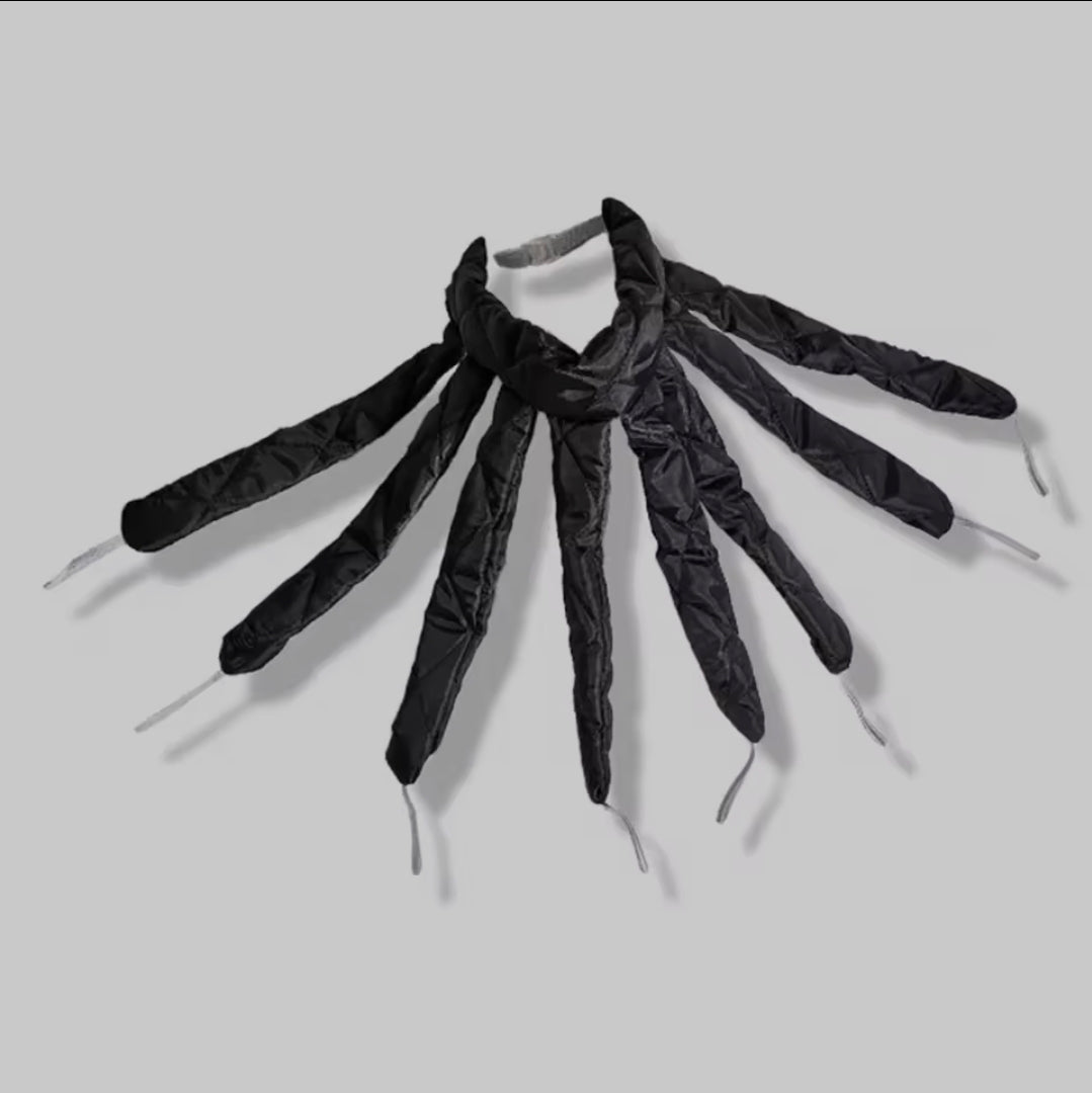 Hitzeloses Locken-Stirnband-Set mit Satin-Schlafhaube